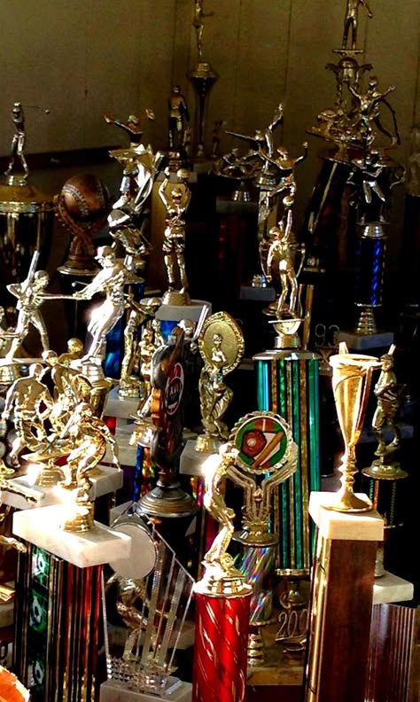 BOOKMARK! Trophies Where to Recycle Old Unwanted Trophies Trophy Case Aesthetic, Trophies & Awards Aesthetic, Trophies Aesthetic, Trophy Aesthetic, Awards Aesthetic, Winning Aesthetic, Sports Announcer, Winning Trophy, Tennis Trophy