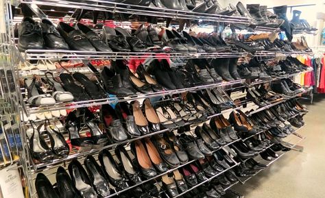 Thrift Shop Shoes | Here’s 10 tips for thrift store shopping: Shoes Thrift, Thrift Shoes, Thrift Store Shopping, Shoe Shelf, Thrift Shop, Shop Shoes, Thrift Stores, Thrift Shopping, S 10