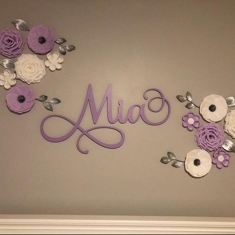 Monogram Door Wreath, Name Decorations, Monogram Door Hanger, Letter Wall Decor, Wooden Monogram, Custom Name Sign, Paper Flower Wall Decor, Wood Name Sign