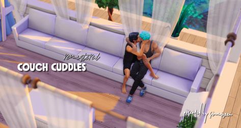 Cuddle Mod Sims 4, Couch Cuddles, Sims 4 Free Mods, Sims 4 Couple Poses, Sims 4 Tsr, Sims 4 Challenges, Sims 4 Traits, Sims 4 Cas Mods, Play Sims 4