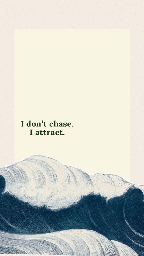 I don’t chase i attract Chase Attract, Manifesting Vision Board, I Attract, Affirmation Quotes, Phone Cover, Mood Boards, Vision Board, Affirmations, Healing