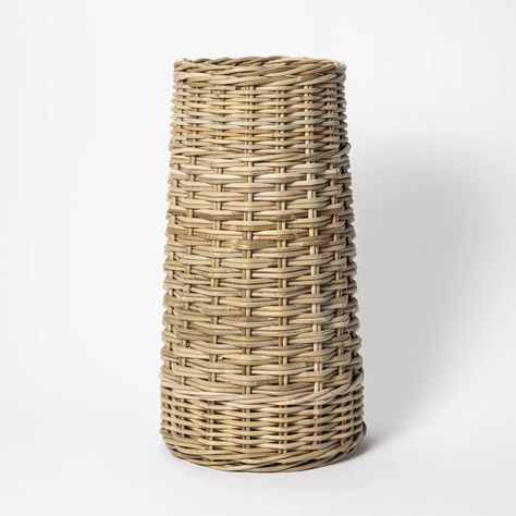 Koboo Umbrella Holder Basket Umbrella Basket, Shea Mcgee, Decorative Shelving, Decorative Bookends, Umbrella Holder, Brand Studio, Decorative Sculpture, Studio Mcgee, Rattan Basket