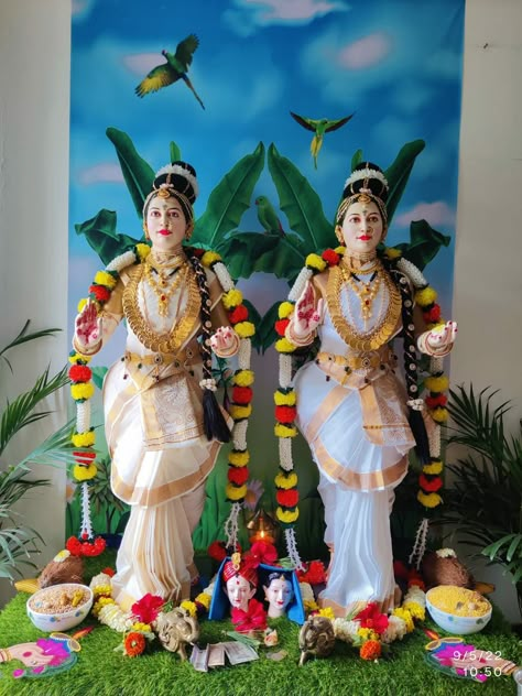 My Mahalakshmi 😇 Gauri Pujan Decoration, Ganpati Gauri Decoration At Home, Gauri Decoration Ideas At Home, Gauri Decoration Ideas, Mahalakshmi Decoration At Home, Mahalaxmi Photo, Mahalaxmi Decoration Ideas At Home, Gauri Ganpati Decoration Ideas, Gauri Pujan