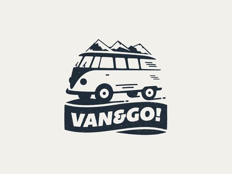 Camper Logo, Go Logo, Combi Volkswagen, Identity Design Logo, Vans Logo, Great Logos, Travel Logo, Logo Mark, Logo Design Creative