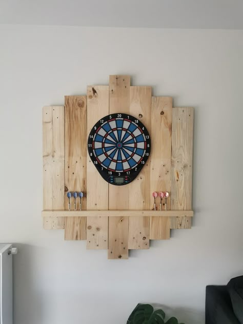 Dart Board In Bedroom, Dart Set Up, Darts Board Ideas, Dart Room Ideas, Darts Setup, Dart Board Wall Ideas, Dartboard Ideas, Dart Board Ideas, Dart Board Backboard