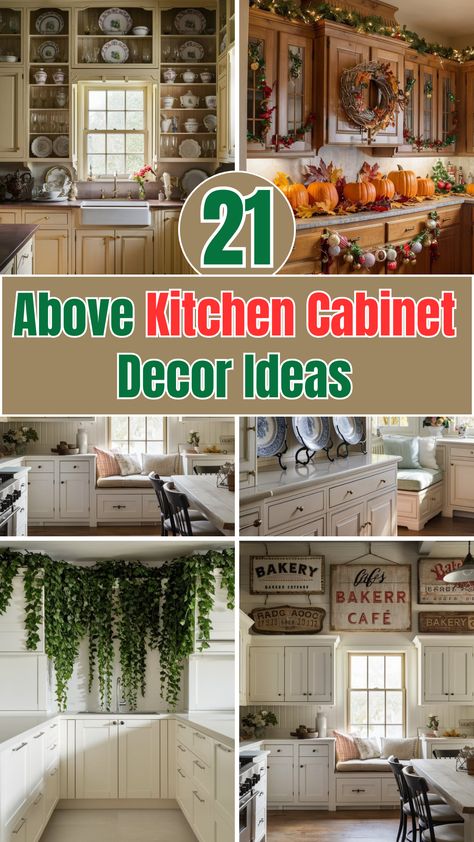 21 Above Kitchen Cabinet Decor Ideas – The DIY Desire Decorate Above Kitchen Cabinets Ideas, Kitchen Cabinets Top Decor Ideas, Above Cupboard Decor, Above Kitchen Cabinet Decor Ideas, Above Cabinet Decor Kitchen, Above Kitchen Cabinet Decor, Above Kitchen Cabinet, Top Of Cabinet Decor, Cabinet Decor Ideas