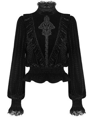 Gothic Tops, Velvet Blouse, Punk Rave, Velvet Blouses, Velvet Lace, Goth Outfits, Mode Inspo, Gothic Lolita, Character Outfits