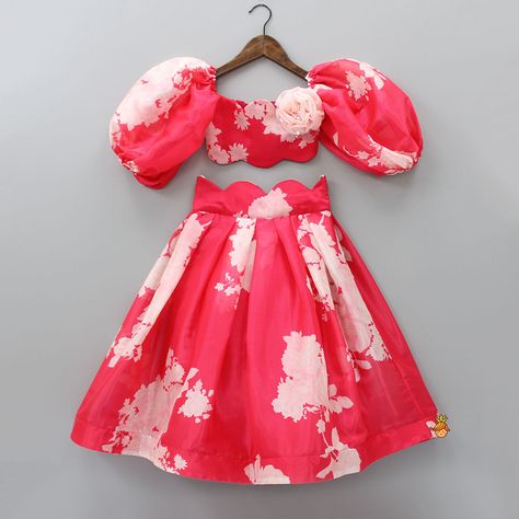 Little Muffet | Shop Online For Kids Ethnic Wear, Indian Clothes & Party Dresses Ethnic Dress For Baby Girl, Kids Choli Designs Latest, Baby Lehenga Designs, Girl Kids Dresses Fashion, Kids Wear Girls Fashion, Kids Ethnic Wear Indian, Side Lehenga, White Angrakha, Latest Lehenga Design