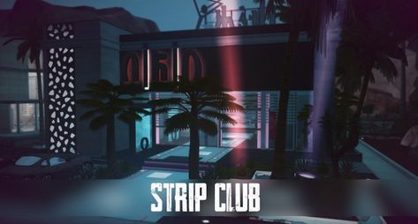 No CC strip club Sims 4 Cc Community Lots, No Cc Builds Sims 4, Strip Club Sims 4 Build, Sims Strip Club, Sims 4 Night Club, Sims 4 Strip Club Build, Sims 4 Club Build, Sims4 No Cc, Sims 4 Club Cc