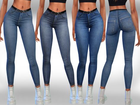 Sims 4 — Female Skinny Fit Realistic Jeans by saliwa — Female Skinny Fit Realistic Jeans 3 colours by Saliwa #featuredartist Sims 4 Cc Clothes Jeans Patreon, Sims 4 Jeans Female, Saliwa Sims 4, Sims 3 Cc Jeans, Sims 4 Cc Women Jeans, Sims 4 Female Shirts Cc, Sims 4 Cc Female Shorts, Sims 4 Female Jeans Cc, Female Jeans Sims 4