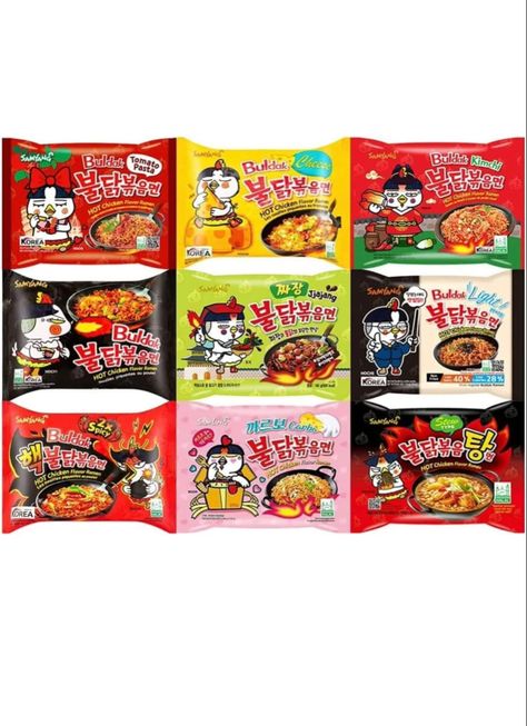 Spicy Ramen Noodles, Hot Chicken Flavor Ramen, Ramen Flavors, Spicy Stew, Grocery Store Items, Mom Blanket, Cars Drawing, Spicy Ramen, Bistro Food