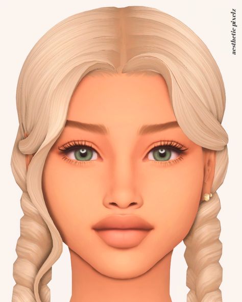 a sims 4 female sim wearing a custom content skin overlay Sims 4 Face Skin Overlay, Sims 4 Cc Mods Skin, Sims 4 Cc Mm Skin, Sims4 Cc Overlay, Sims 4 Mods Skin Overlay, Sims 4 Skins Overlays Maxis Match, Sims 4 Soft Skin, Sims4cc Face, Sims 4 Cc Face Details Skin