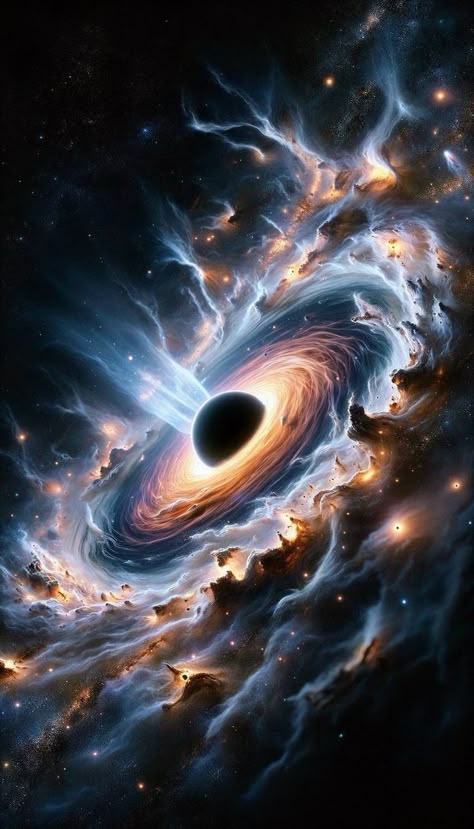 Black Hole Aesthetic, Cosmic Art Universe, Black Hole Art, Galaxia Wallpaper, Hole Wallpaper, Black Hole Wallpaper, Supermassive Black Hole, Outer Space Wallpaper, Dark Universe