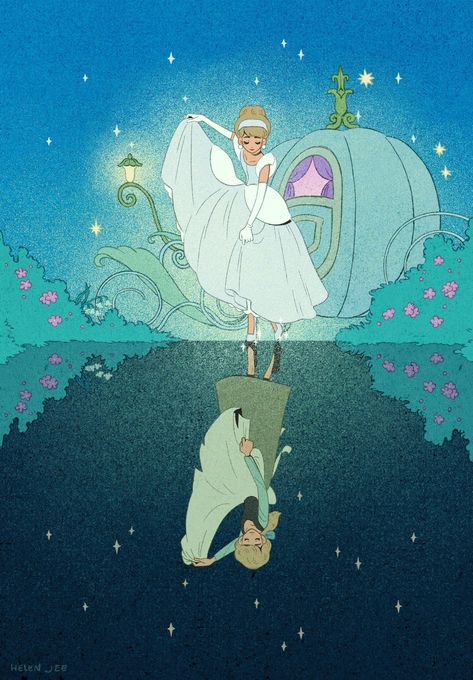 Cinderella Art, Animation Disney, Images Disney, Disney Artwork, Walt Disney Animation, Old Disney, Pinturas Disney, Disney Aesthetic, Disney Princess Art