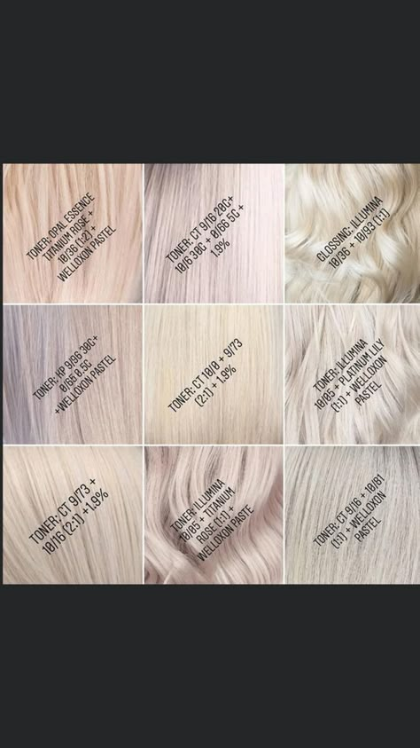 Blonde Toner, Hair Color Guide, Colour Touch Wella, Wella Hair Color, Blonde Hair Makeup, Grey White Hair, New Hair Do, White Hair Color, Hair Toner