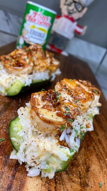 Shrimp And Cucumber Bites, Shrimp Sushi Bites, Cucumber Shrimp Boats, Cucumber Sushi Boat, Cucumber Boats Recipes, Shrimp Cucumber Boats, Healthy 2024, Cucumber Boats, Shrimp Nachos