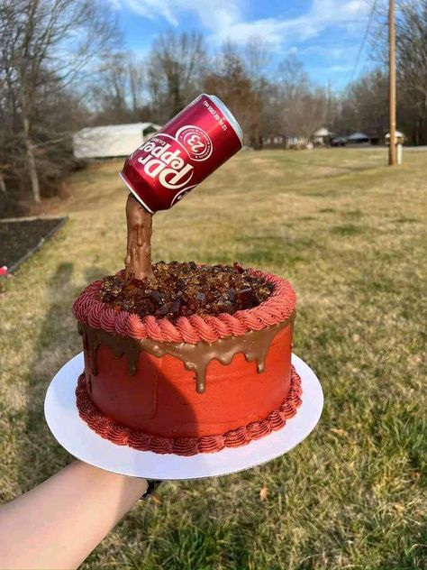 Pepper Cake Design, Dr Pepper Birthday, Dr Pepper Cake, Sweet Sixteen Birthday Party Ideas, Sweet Sixteen Birthday, Cool Birthday Cakes, Dr Pepper, Cute Desserts, Cute Cakes