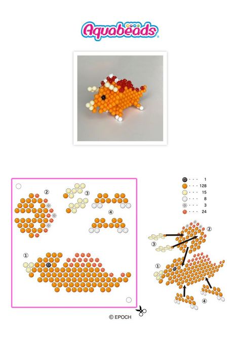 Aquabeads Animals, 3d Aquabeads, Aquabeads Ideas, Aqua Beads, Beaded Jewlery, Water Beads, Perler Beads Designs, Hama Beads, Bead Designs