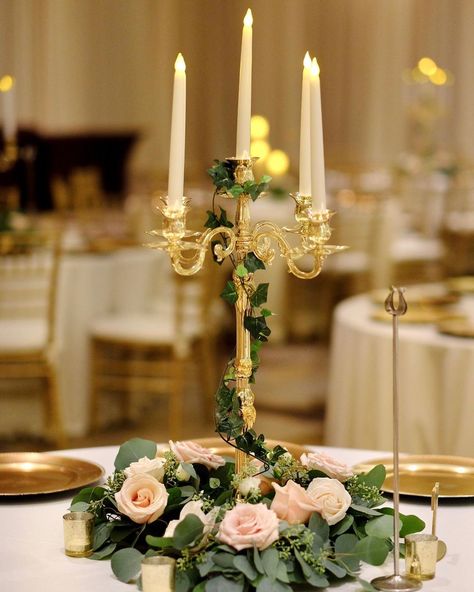 Chez Rose Floral Designs on Instagram: “Beautiful Candelabra centerpiece,  #chezrosefloraldesigns #wedding #weddingcenterpiece #candelabra #candelabracenterpiece #weddingdecor…” Candle Labra Centerpieces Wedding, Candleabras Wedding Centerpiece, Diy Candelabra Centerpiece, Candelabra Centerpiece Wedding, Candleabra Wedding, Diy Candelabra, Tea Lights Centerpieces, Candelabra Wedding Centerpieces, Ascot Style