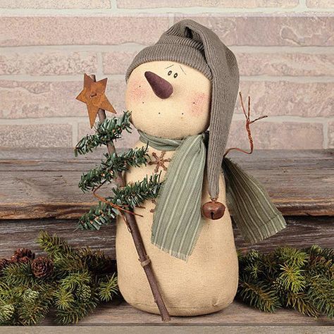 Look at this Honey and Me on #zulily today! Fabric Snowmen, Stuffed Snowman, Snowflake Crafts, Snowman Ideas, Snowman Crafts Diy, Sock Snowman, Primitive Snowman, Christmas Snowmen, Snow People