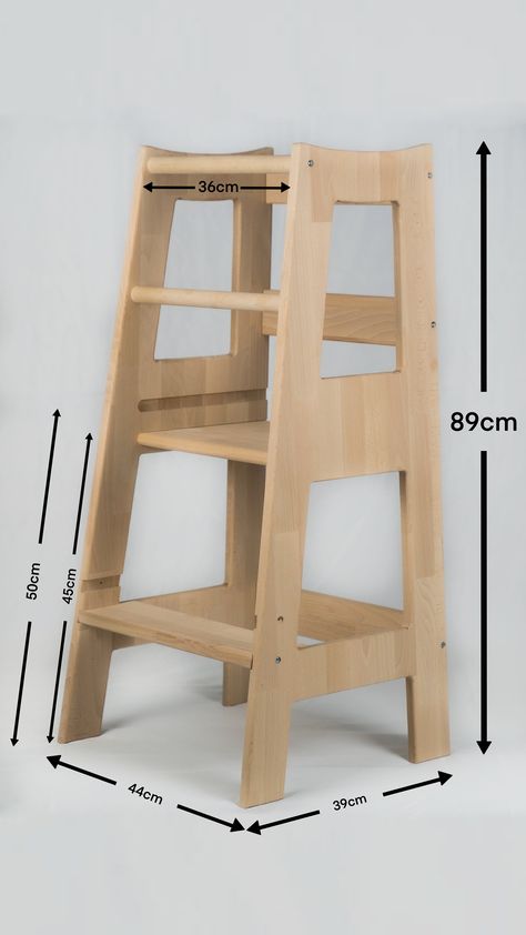 Kitchen Stools Diy, Diy Learning Tower, Learning Tower Diy, Wooden Step Stool, Learning Tower, Step Stool Kids, Kitchen Helper, Teds Woodworking, Steel Furniture