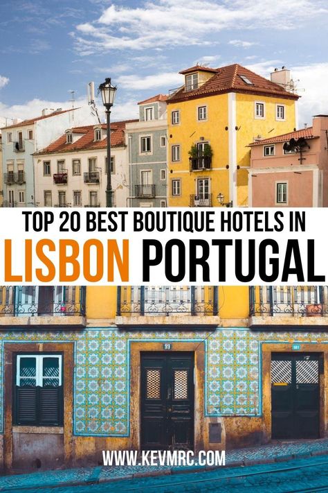 [Hotel Reviews] The 20 BEST Lisbon Boutique Hotels - Kevmrc Lisbon Hotels, Portugal Hotel, Lisbon Hotel, Hotels Portugal, Portugal Vacation, Portugal Lisbon, Travel Destinations Bucket Lists, Travel Inspiration Destinations, Best Boutique Hotels