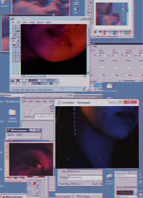 Computer Windows Aesthetic, Internet Pop Up Aesthetic, Retro Computer Screen Aesthetic, 90s Digital Aesthetic, Windows Computer Aesthetic Wallpaper, Early 2000s Computer Aesthetic, Aesthetic Photoshop Ideas, 2000 Internet Aesthetic, Computer Core Aesthetic