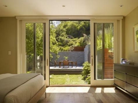 bedroom to backyard Best Sliding Glass Doors, Pintu Interior, Deck And Patio, Sliding Glass Doors Patio, Basement Doors, Sliding French Doors, Glass Doors Patio, Sliding Door Design, Bedroom Door Design