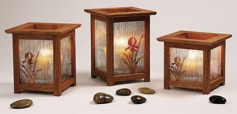 Wooden Candle Lanterns, Project Plan, Wood Store, Wood Lantern, Wood Magazine, Arts And Crafts Furniture, Arts And Crafts House, Wooden Lanterns, Candle Lantern