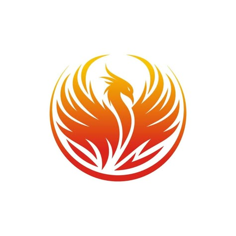 Phoenix Logo Symbols, Harvest Symbol, Fenix Logo, Phoenix Vector, Wolf Art Fantasy, Phoenix Bird Art, Symbols Of Strength Tattoos, Phoenix Fire, Phoenix Logo