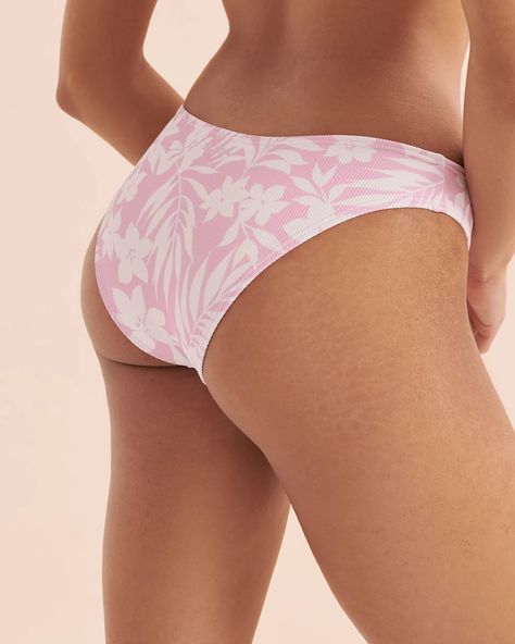 Jump into vacation with Billabongs Sweet Waves Bondi Cheeky Bikini Bottom. This low rise bottom has a medium back coverage. Its pink and white floral-printed material is made from recycled fibers. Match these bottoms with Billabong’s Sweet Waves Ceci Triangle Bikini Top! Swimsuit Trends, Cute Bathing Suits, Summer Swim Suits, Cheeky Bikinis, Swimwear Sale, Swimwear Outfit, Shop Swimwear, Billabong, Pink And White