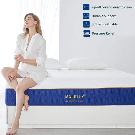 Molblly Memory Foam Mattress in box Breathable & comfortable Supportive Skin-friendly Cloth Bed Photos, Foam Bed, Mattress In A Box, Single Mattress, Gel Memory Foam Mattress, King Mattress, Uk Kitchen, Best Mattress, Memory Foam Mattress