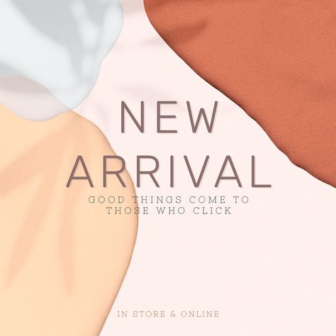 New arrival template banner psd | premium image by rawpixel.com / sasi Arrival Poster, Product Background, Website Design Wordpress, Square Business Cards, Instagram Graphics, Digital Card, Card Mockup, Psd Template Free, Banner Vector