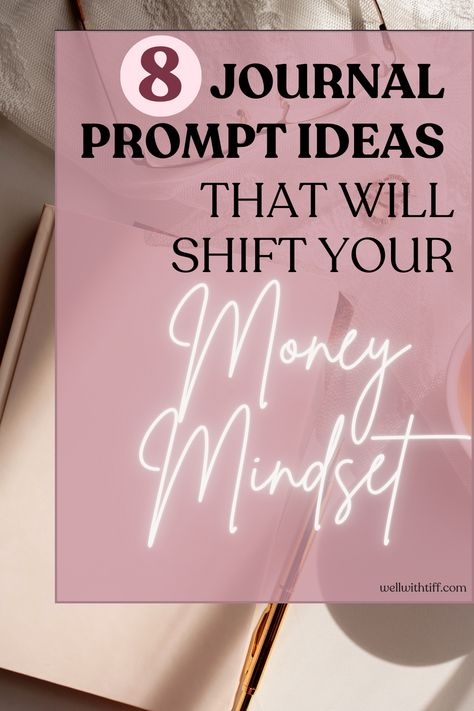 Elevate your financial journey with these empowering journal prompts for money mindset! Explore thought-provoking journal prompts to transform limiting beliefs, manifest abundance, and gain clarity on your financial goals. Create a positive relationship with money and manifest the life of your dreams. Check out this new post now to unlock your financial abundance! Pin to save for later. #moneymindsettips #journalprompts #journalideas #journalaesthetic #moneymindsetjournalprompts Finance Journal Prompts, Money Manifestation Journal Prompts, Money Mindset Journal Prompts, Money Blocks Journal Prompts, Financial Journal Prompts, Money Journal Prompts, Journal For Therapy, Mindset Journal Prompts, Journal Prompt Ideas