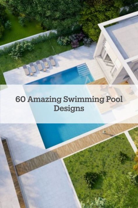 Are you thinking about putting in a new swimming pool? If so, we found 60 #pool designs that we know you'll love! Pool Close To House, Amazing Swimming Pools, Swimming Pool House, Unique Interior Design, Swimming Pool Designs, Back Porch, Pool Designs, Spa Pool, Porch