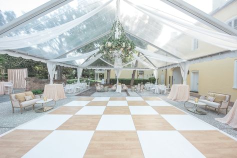 Brown And White Dance Floor, Diana Martinez, William Aiken House Wedding, White Dance Floor, Virgil Bunao, Lowndes Grove Wedding, White Dance, Brown Tile, William Aiken House