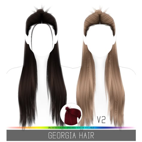 Simpliciaty's Georgia Hair - The Sims 4 Create a Sim - CurseForge Half Up Half Down Sims 4 Cc, Simplicity Sims 4 Hair, Simplicity Hair Sims 4, Sims 4 Simplicity Hair, Simpliciaty Sims 4 Cc Hair, Sims 4 Cc Hair Half Up Half Down, Sims 4 Simpliciaty Cc, Curseforge Sims 4 Cc, Sims 4 Cc Half Up Half Down Hair