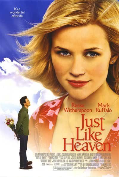 JUST LIKE HEAVEN (2005) Mark Waters, Reese Witherspoon, Mark Ruffalo Reese Witherspoon Movies, Heaven Movie, Jon Heder, Just Like Heaven, Romantic Comedy Movies, Romantic Fantasy, Mark Ruffalo, Fantasy Movies, Film Art