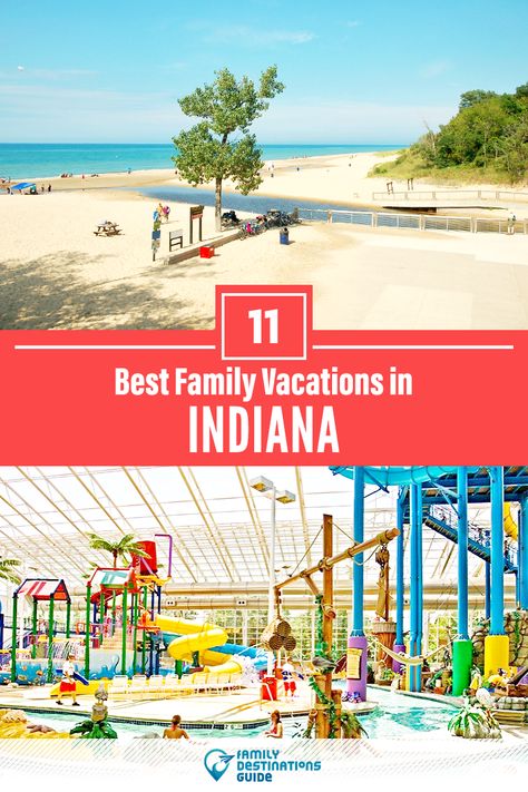 Need a little inspiration for a getaway to Indiana with kids? Planning a family trip to IN and want ideas for the top vacation spots and areas? We’re FamilyDestinationsGuide, and we’re here to help: Discover the best family vacations in Indiana - so you get memories that last a lifetime! #indiana #indianavacation #indianawithkids #indianafamilyvacation #familyvacation Indiana Vacation Ideas, Best Midwest Family Vacations, Inexpensive Family Vacations, Midwest Family Vacations Kids, Places To See In Indiana, Day Trips In Indiana, Indiana Vacation, Indiana Beach, Cheap Family Vacations