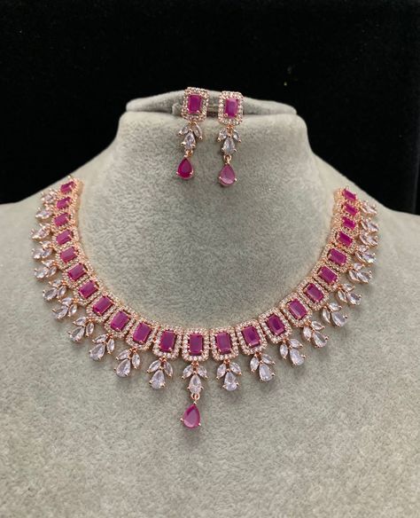 Pink pearl necklace