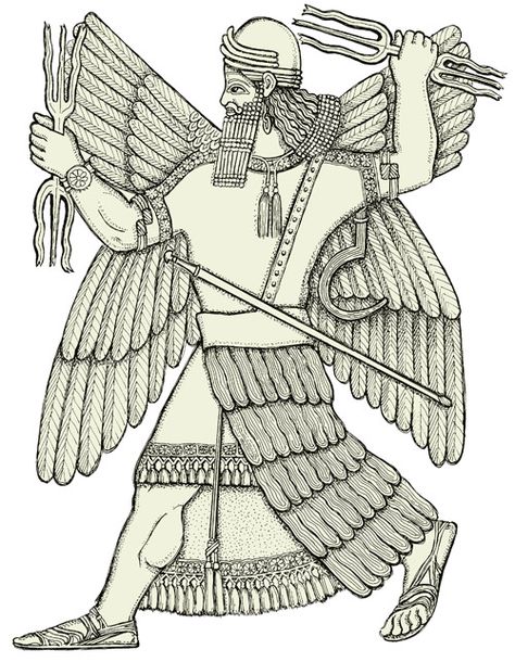 Sumerian God Ninurta Ancient Sumer, Ancient Astronaut Theory, Persian Tattoo, Ancient Sumerian, Ancient Astronaut, Cradle Of Civilization, Pagan Gods, Ancient Near East, Ancient Persia