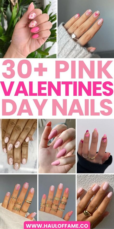 Give your nails a sweet glow-up for Valentine's Day. Take a look at this post for over 50 insanely cute and classy Valentines nails ideas you'll obsess over. January February Nails, Nails For Date Night, Short Acrylic Nails Valentines, Pink January, Pink Valentines Day Nails, Valentines Nail Art Designs, Pink French Manicure, Pink Tip Nails, Matte Pink Nails