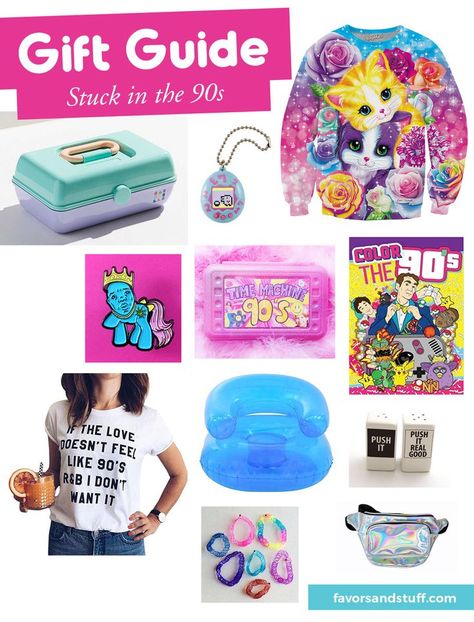 11 Gift Ideas for 90s Lovers | Favors & Stuff #giftguide #valentinesday ##valentinesdaygiftideas #valentine 90s Gift Basket Ideas, 90s Gift Ideas, 80s Gift, 90s Gift, Fun Valentines Day Ideas, Gift Box Ideas, 90s Theme Party, Diy Storage Rack, Party Favors For Adults