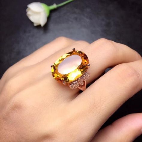 Citrine Rings, Citrine Ring Engagement, Wedding Band Rings, Finger Jewelry, Yellow Gems, Citrine Jewelry, Yellow Citrine, Citrine Ring, Ring Stone