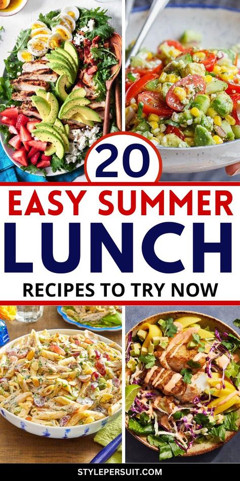 Summer is the perfect time to enjoy light, refreshing, and healthy meals that are easy to prepare and packed with nutrients. Here are over 20 delightful summer lunch ideas that will keep you cool and energized during the hot months. Easy Lunch Hosting Ideas, Pool Lunch Ideas For Adults, Light Lunches For Summer, Lunch Ideas For Friends Over, August Food Ideas, Poolside Lunch Ideas, Summer Lunch Ideas For Guests, Pool Lunch Ideas, Boat Lunch Ideas