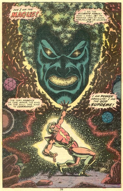 Warlock / Magnus ~ Jim Starlin Jim Starlin, Adam Warlock, 70s Sci Fi Art, Strange Tales, Comic Book Panels, Bd Comics, Marvel Comic Universe, Marvel Comic Character, Marvel Comics Art