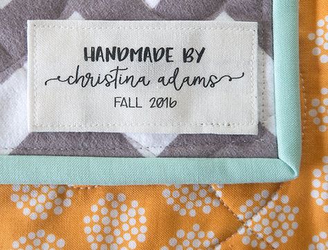 Quilt Tags, Custom Quilt Labels, Custom Fabric Labels, Knitting Labels, Quilter Gifts, Port Huron, Sewing Labels, Flannel Quilts, Weighted Blankets