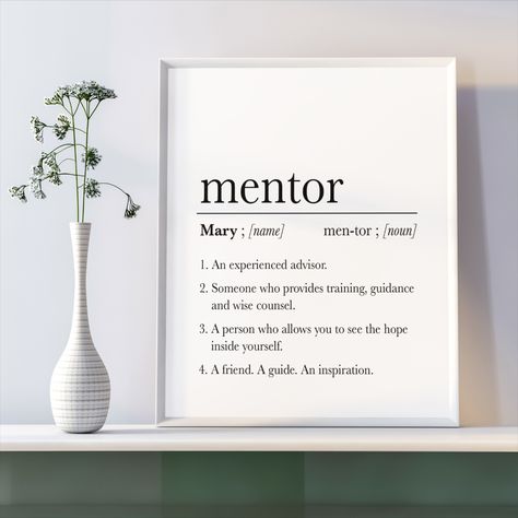 Personalized Mentor Gift, Teacher Gift, Retirement Gift, Thank You Mentor, Gift for Boss Thank You Mentor Gifts, Thank You Gift For Mentor Teacher, Gifts For A Mentor, Mentor Gifts Professional, Thank You Gift For Mentor, Mentor Thank You Gift Ideas, Gifts For Mentor Teacher From Student Teacher, Sentimental Gifts For Teachers, Mentor Thank You Note