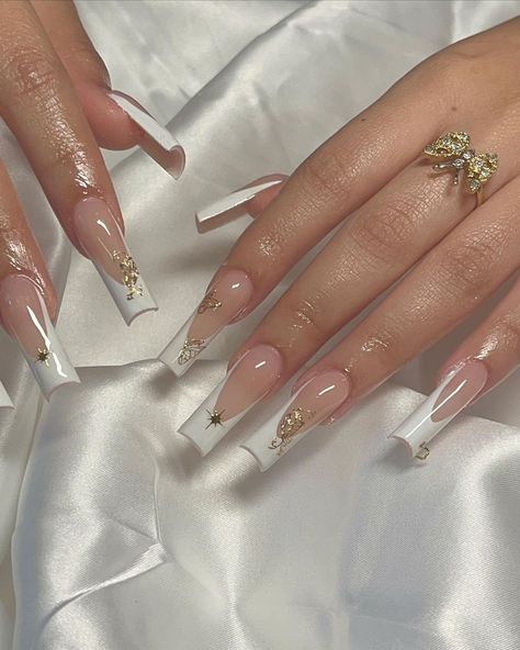 50 Best 2023 French Nails to Inspire You Milky Nails, Grunge Nails, French Acrylic Nails, Long Square Acrylic Nails, Acrylic Nails Coffin Short, Pink Acrylic Nails, Square Acrylic Nails, Luxury Nails, Fire Nails