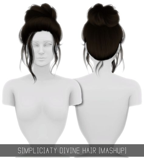 Simpliciaty: Divine hair retextured  - Sims 4 Hairs - http://sims4hairs.com/simpliciaty-divine-hair-retextured/ Die Sims 4, The Sims 4 Pc, Pelo Sims, Sims 4 Game Mods, Sims 4 Cc Folder, Sims 4 Gameplay, Sims 4 Teen, Sims 4 Toddler, The Sims 4 Download